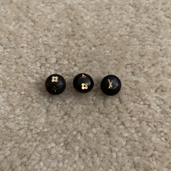 Louis Vuitton Wooden Earrings - Picture 2 of 3